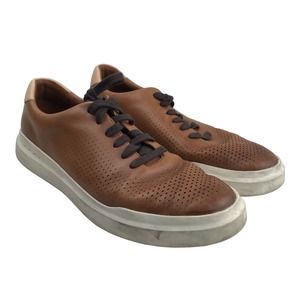Cole Haan Grand Series C31218 Rally Laser Cut Tan Men's Sneakers Shoes Sz 10.5